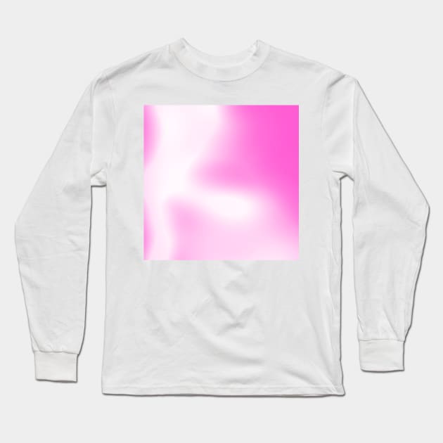 pink and white gradient Long Sleeve T-Shirt by stupidpotato1